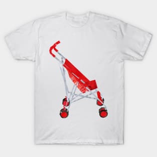 Red Pushchair T-Shirt